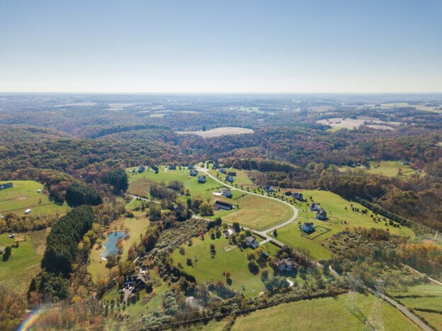 Aerial view of Harford County, Maryland